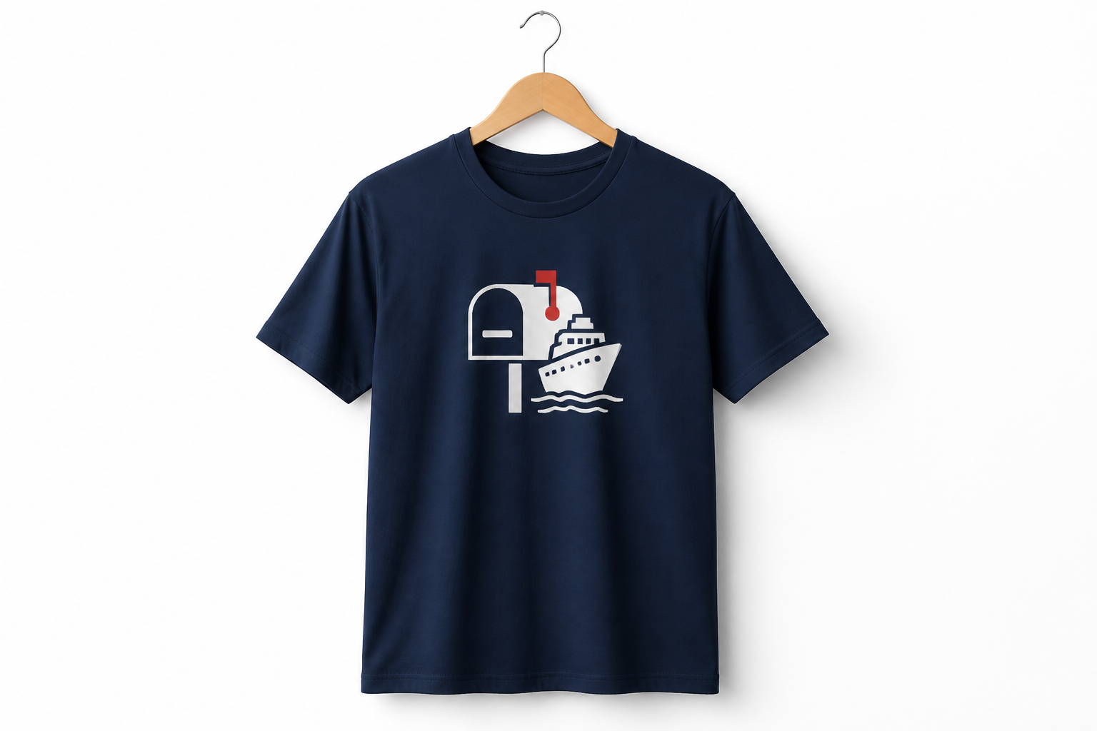 T-shirt mockup navy