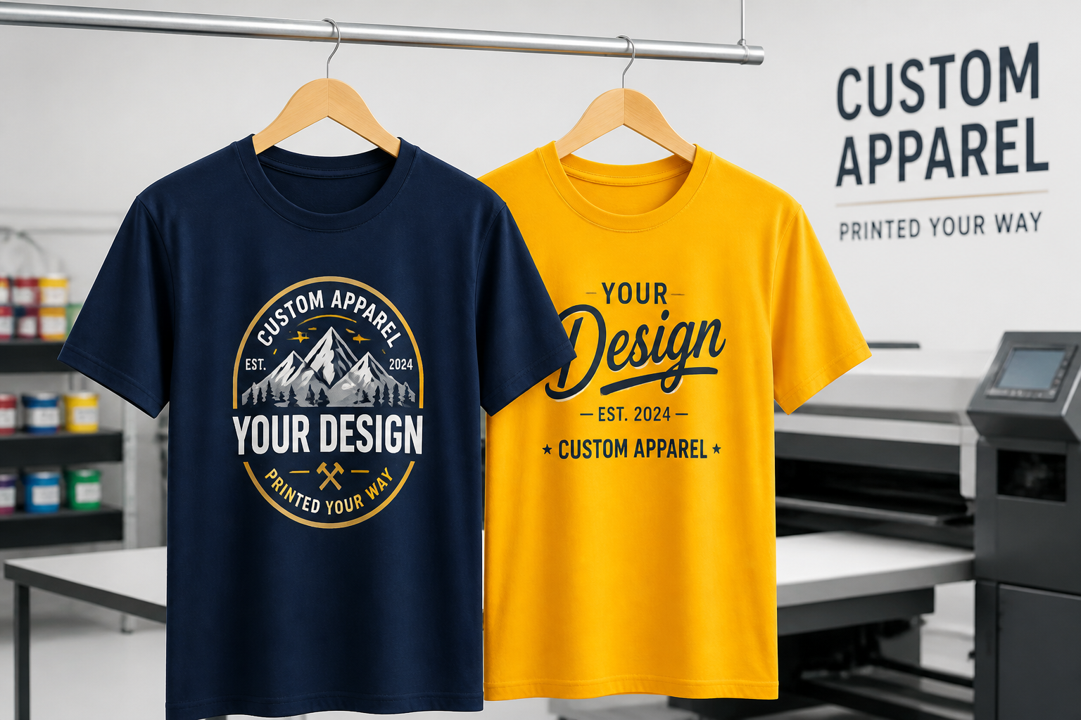 Custom printed t-shirts